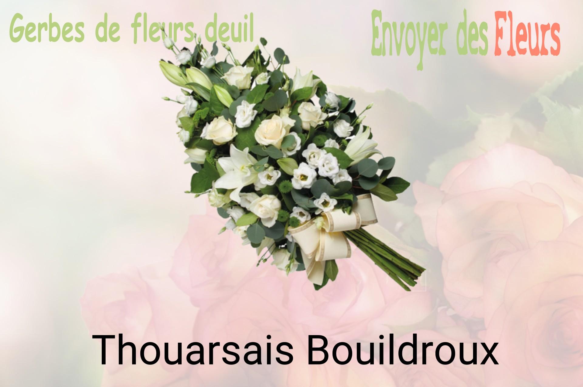 Gerbe de fleurs de deuil livrée à Thouarsais-Bouildroux